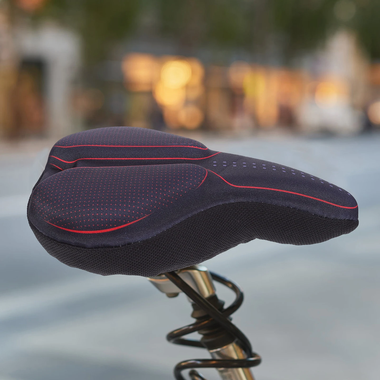 

Padded Bike Saddle Cover Universal Breathable Seat Mountain Road Bicycle Cushion Comfortable Durability High Elastic Silicone