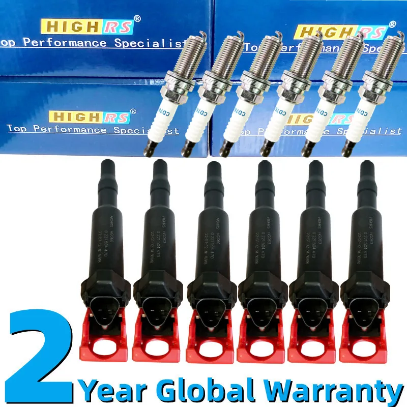 Iridium Spark plug Ignition coil E46 E60 E82 E83 E84 E85 E90 E91 E92 N54 330i 335i 525i 530i 528i 535i 550i 650i 750i X3 X5 Z4