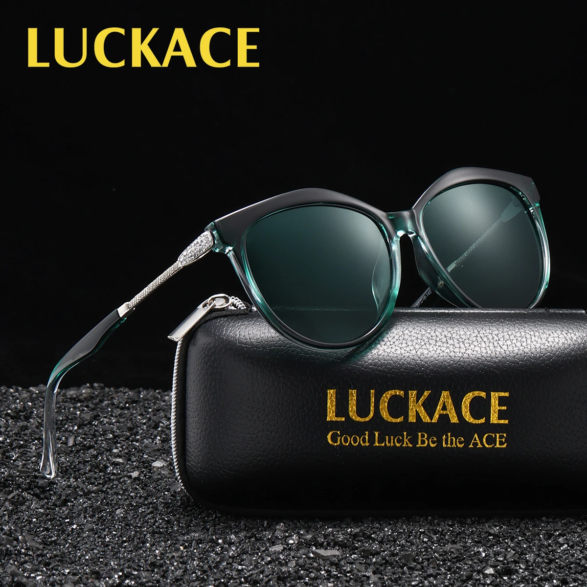 LUCKACE Unisex Polarized Sunglasses Fashion Exquisite Vacation Oval Frame TAC Lens Reduce Glare Direct Ultraviolet Radiation Men