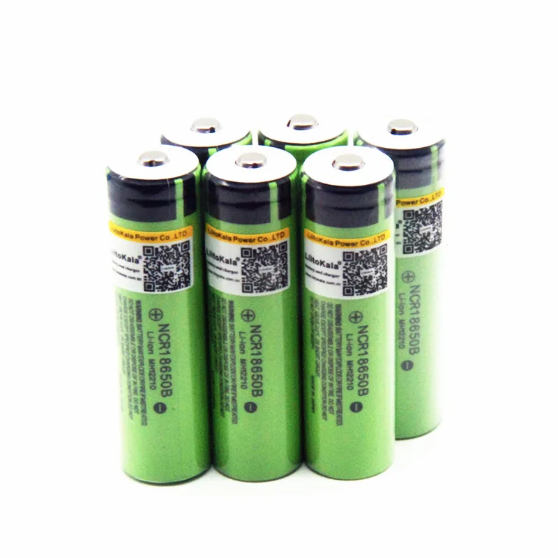 Hot liitokala 100% 새 원본 NCR18650B 3.7 v 3400 mah 18650 손전등 배터리 용 리튬 충전지 (PCB 없음)