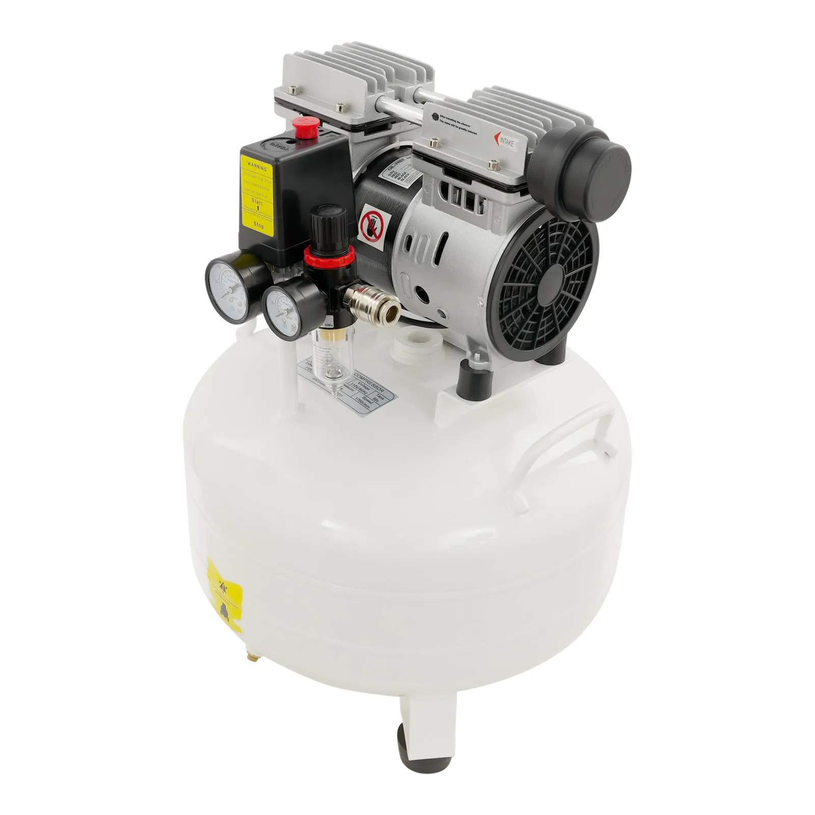 550W luchtcompressor, 110V draagbare luchtcompressor met uitlaat, verticale YM550-30L luchtcompressor