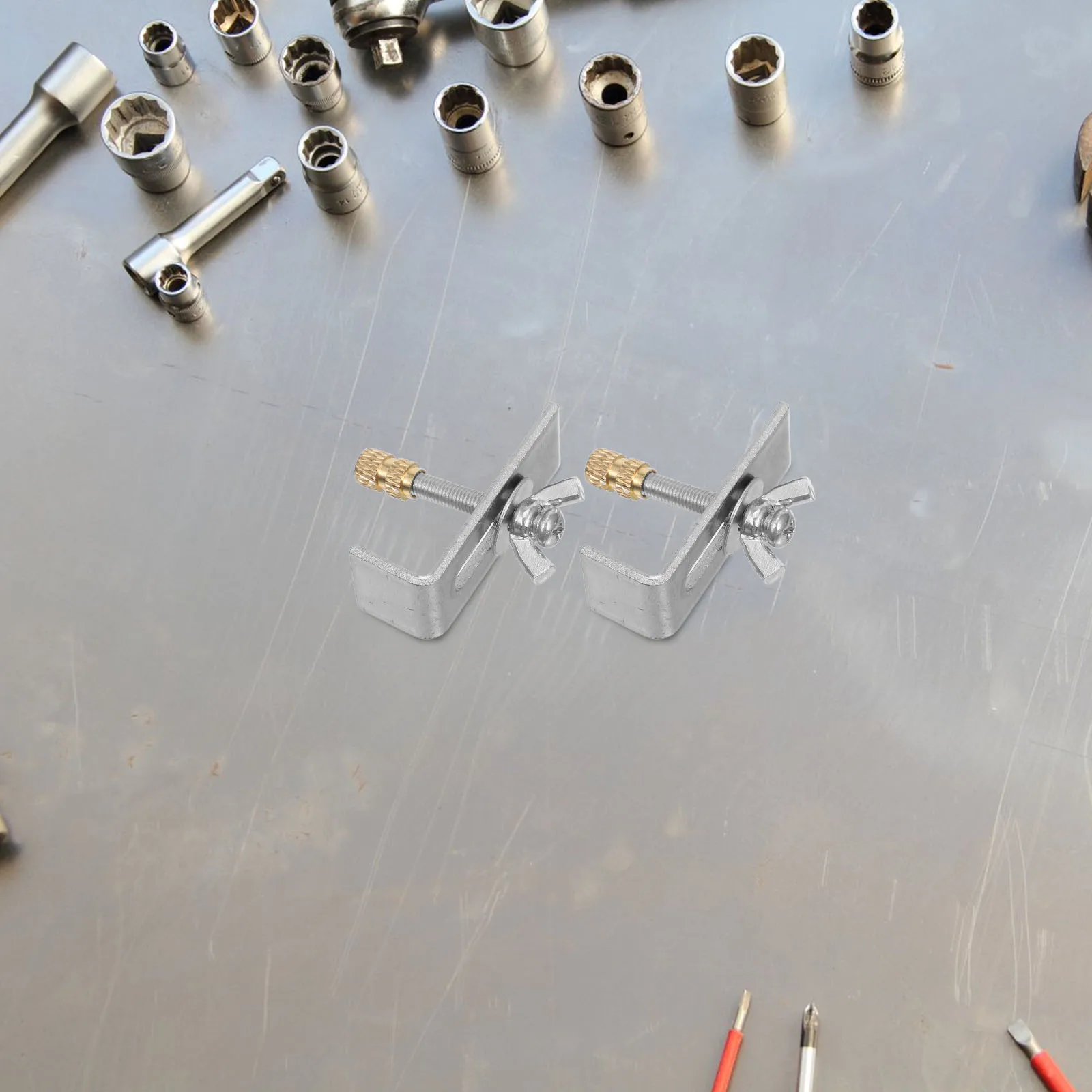 

1 set Copper Iron Undermount Clips Wash Basin Accessories Mounting Brackets Sink Fixing Hardware Kit under Sink Support