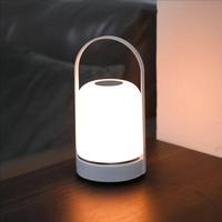 LED portable camping lamp, rechargeable desk lamp, portable touch dimming desk lamp, creative small desk lamp