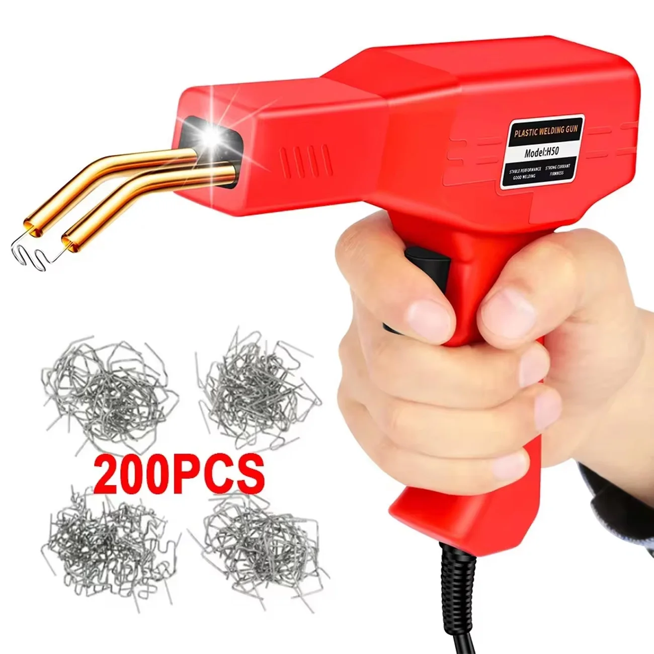 Verbeterde 220 W/50 W Plastic Lasser 2 in 1 Plastic Lassen Kit Hot Nietmachine Soldeerpistool auto Bumper Reparatie Kit voor Plastic Reparatie