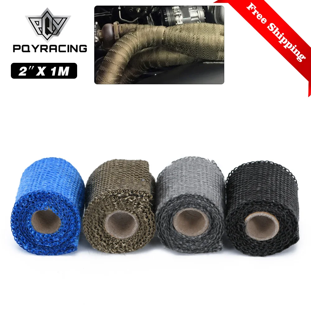 50mm 1Meter Car Motorcycle Exhaust Header Pipe Insulation Heat Wrap Tape 8 Colors Available 2019 NEW Hot Sales 2\