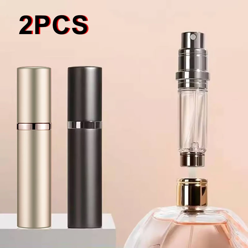 2PCS 5ml Perfume Atomizer Portable Liquid Container For Cosmetics Traveling Mini Refillable Bottle Separate Bottling