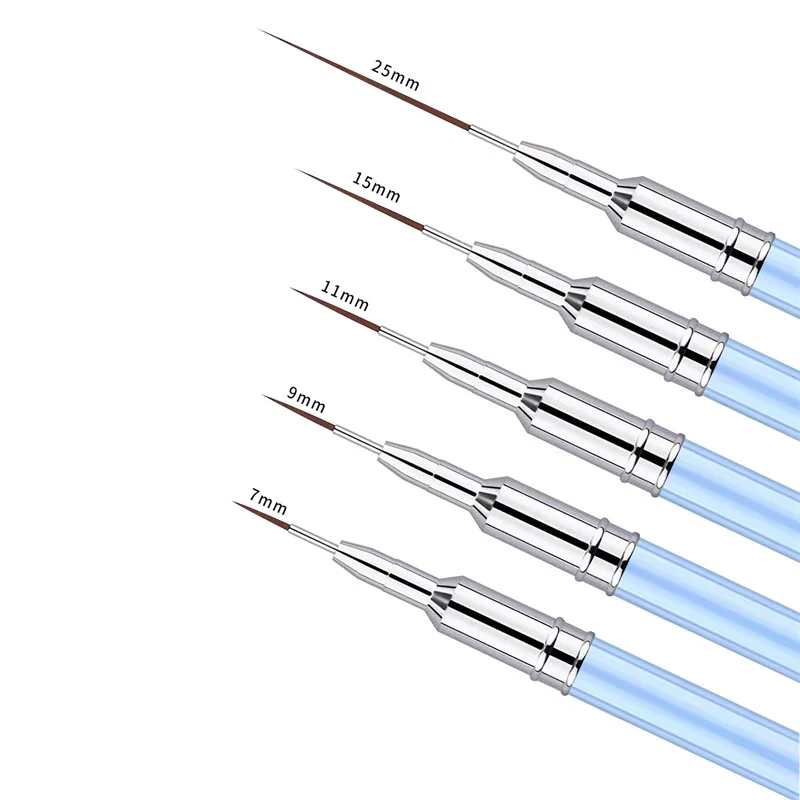 الوردي مسمار بطانة فرش هلام مسمار الفن فرشاة طلاء الأظافر فرشاة الرسم مسمار الفن تصميم فرشاة مجموعة أقلام قلم رسم للجل #3