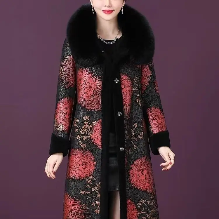 2024 New Fur Coat  Warm Women's Rex Rabbit Loose and Western Style High end Fur Integrated Coat Winter and autumn LX269