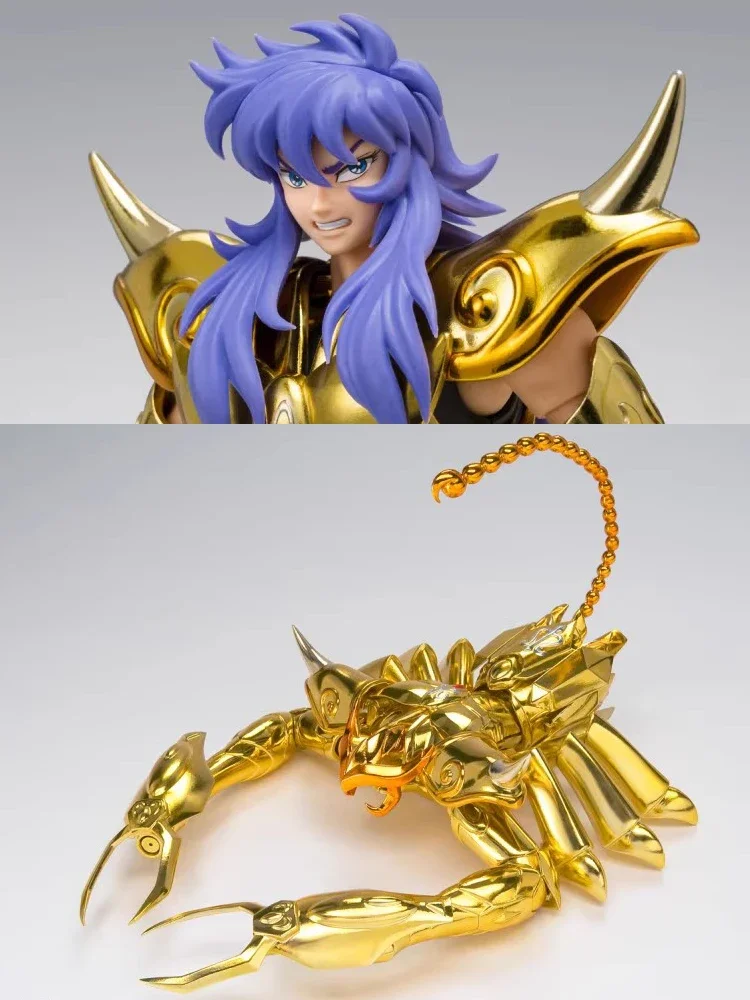 Bandai Myth Cloth EX Saint Seiya Action Figure, Original Anime Model Toys, Scorpio Milo Revival Edition, Boy Toys, Action Assembly Doll, Em estoque