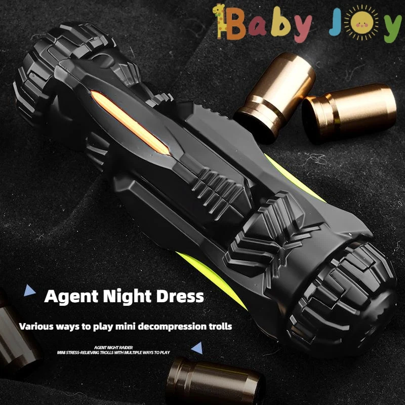 金属製多機能ラチェット式フリップ抗ストレス玩具ガン、射出式シェルストレス解消フィジェットスピナー、フィジェット玩具、男性向けギフト