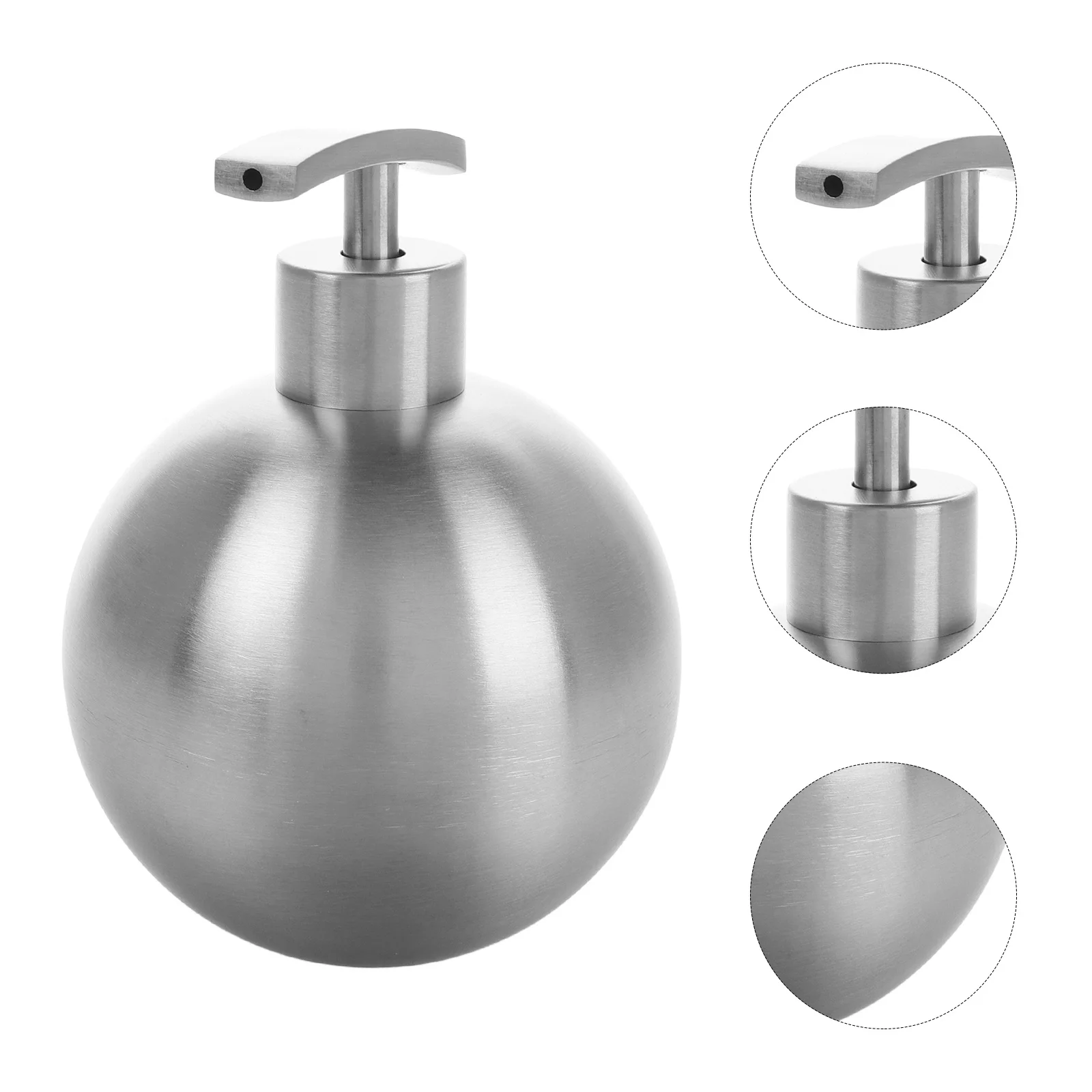 

Refillable Stainless Steel Soap Dispenser Smooth for Bathroom Counter Kitchen Sink Hand Soap Lotion Dispenser