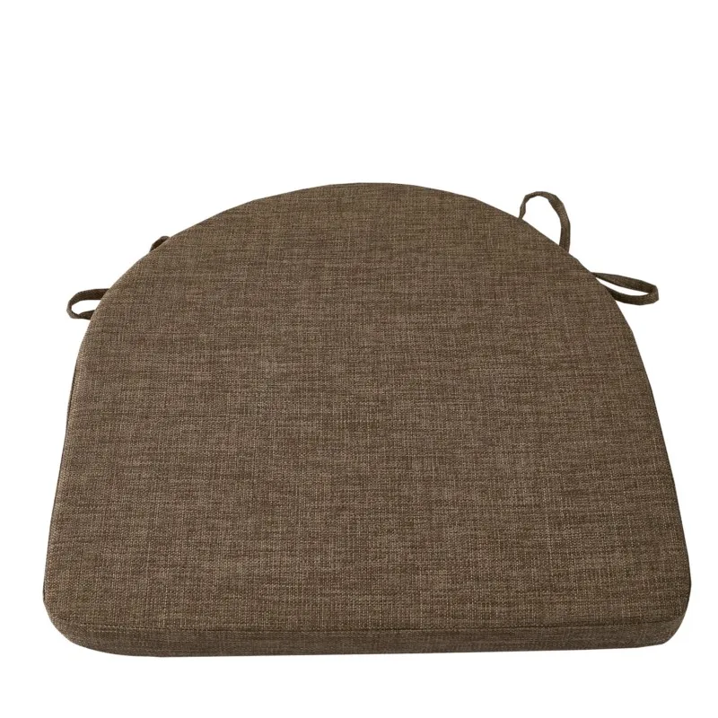 Creative Chair Cushion Mat Horseshoe Shaped Solid Sofa Cushion Household Dining Room Bed Room Chair Cotton Linen Cushion ZF584