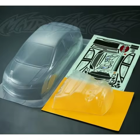 1/10 PC RC Shell Body Civic FD2/FN2 Type R Sedan 4 Door 195mm Width Transparent Shell With Lampshade For 3R Mst Yokomo Hpi Hsp