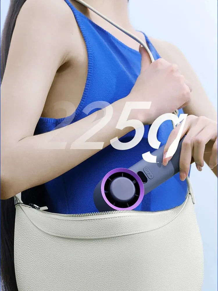 KINSCOTER Portable Handheld Turbo Fan 100 Wind Speeds Adjustable Mini Personal Fan Battery Operated Electric Eyelash Fan image 5