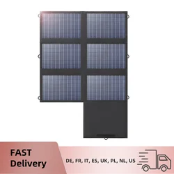 18V DC + GÜNEŞ PANELI 60W + katlanabilir Solar şarj aleti * 2 ile ALLPOWERS USB-C 60W USB-A Powerstation, kamp, dizüstü bilgisayar, telefon, sürme için