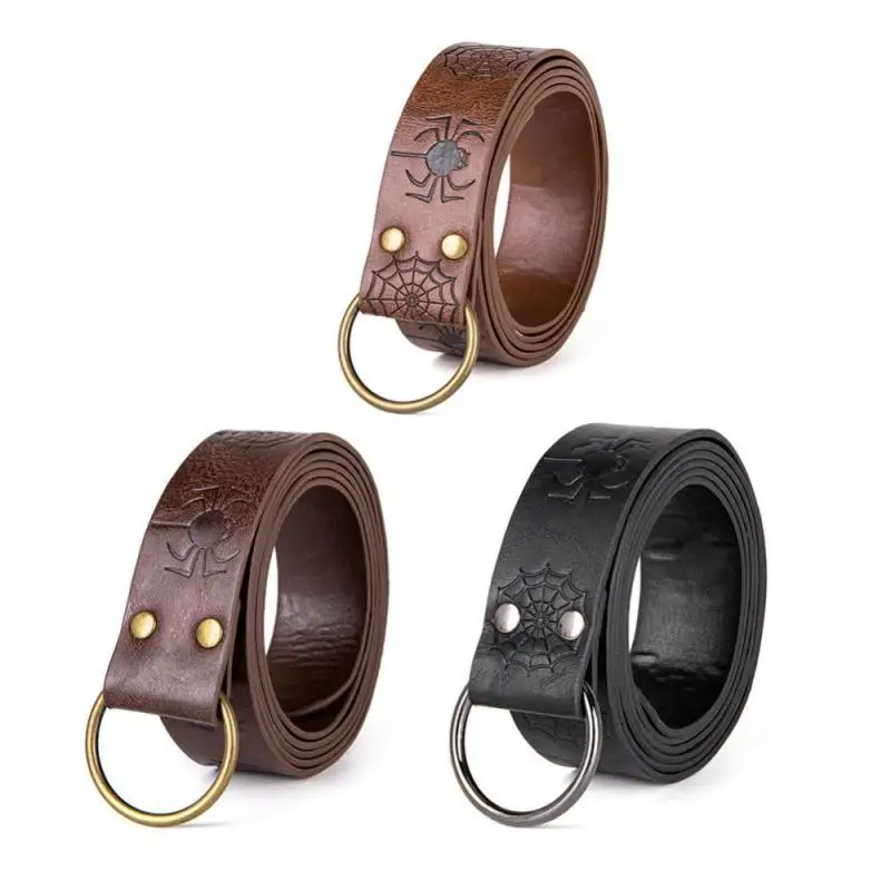 حزام الفايكنج العتيق من القرون الوسطى ، هالوين تأثيري ، فارس النهضة ، نقش شبكة العنكبوت ، غطاء الخصر ، طويل ، 1 ، m