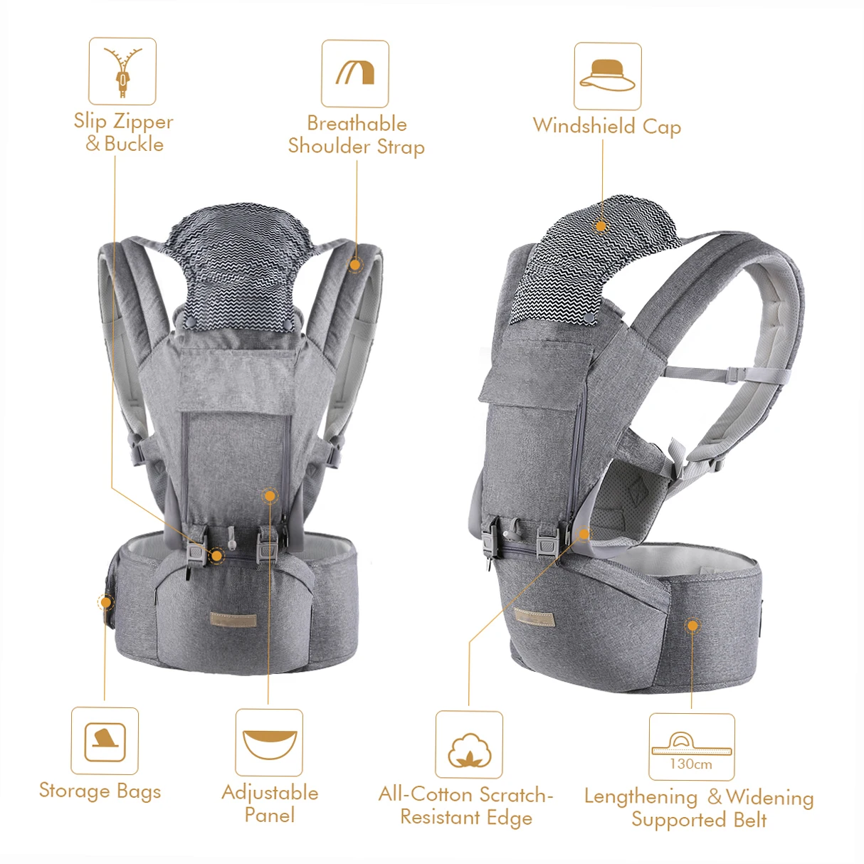 

Gray Baby Carrier Seat Hip Seat,Baby Carrier Hip Seat,Baby Carrier Baby Carrier Seat Multifunction Baby Carrier Hip Seat