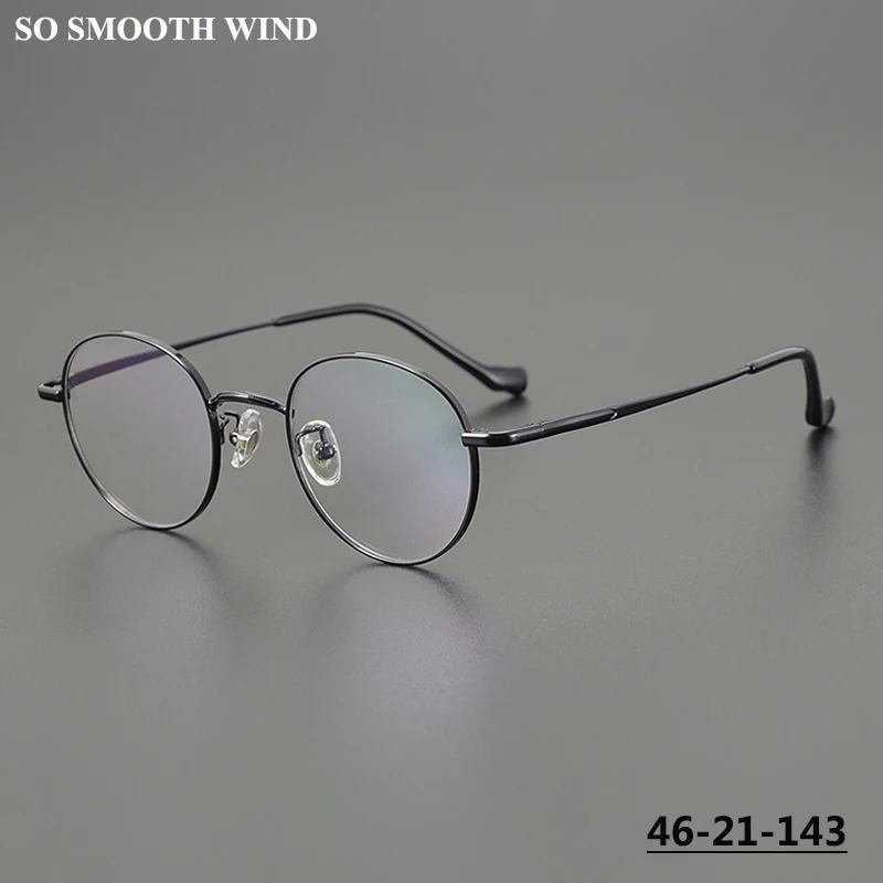 

Pure Titanium Round Frame Glasses Ultralight Men Myopia Eyeglasses Optical Lens for Women Prescription Spectacle Eyewear Oculos