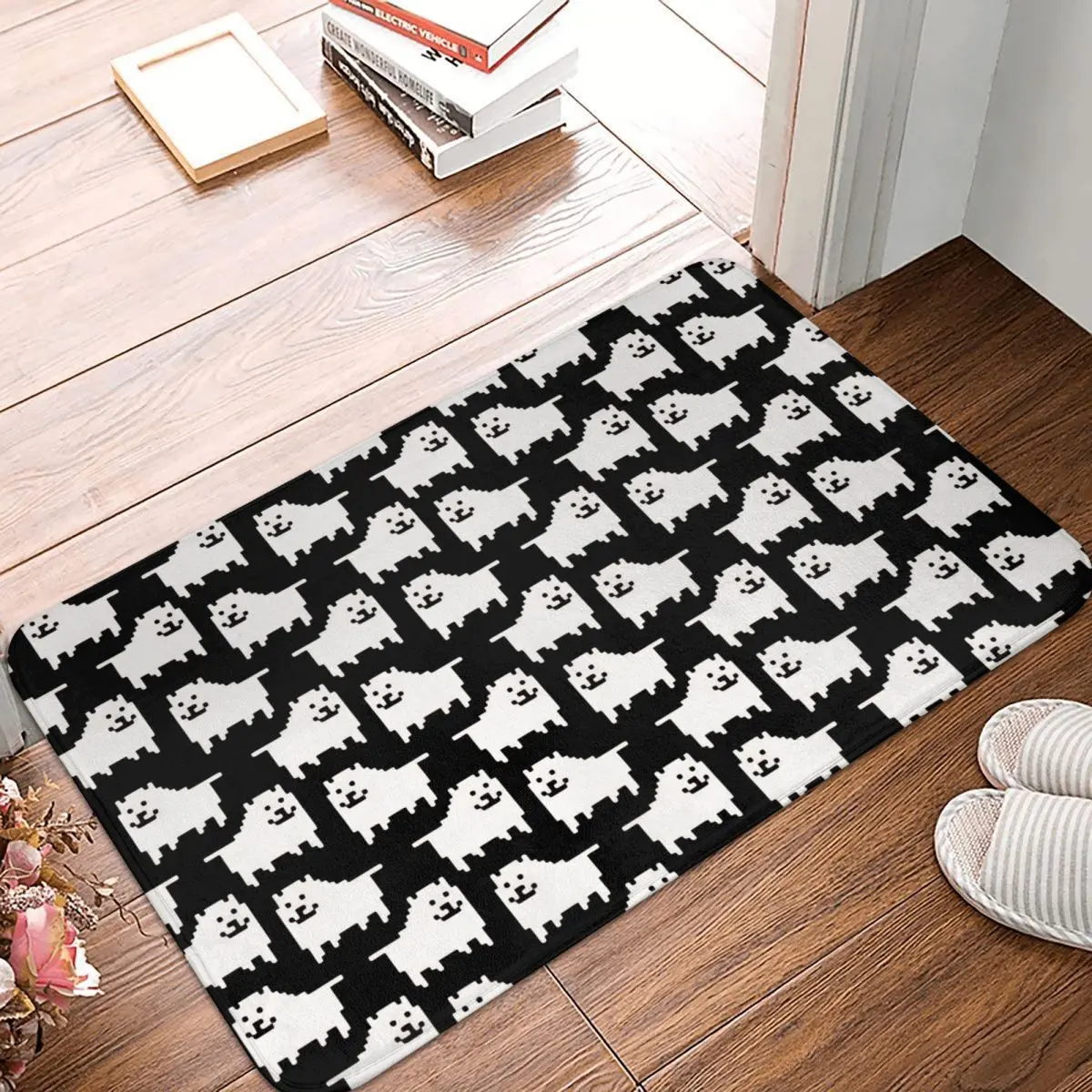 Undertale Bath Non-Slip Carpet Annoying Dog Pattern Bedroom Mat Welcome Doormat Home Decor Rug