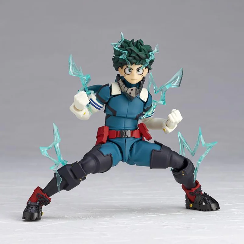 Original Kaiyodo My Hero Academia Amazing Yamaguchi Revoltech NR049 Izuku Midoriya Reissue  In Stock Anime Action Figures Model