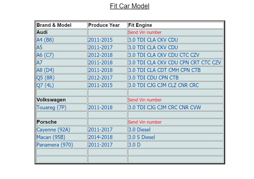 ชุดปะเก็นยกเครื่องเครื่องยนต์6ชุดแหวนลูกสูบสำหรับ A6 VW Cayenne Q7 3.0 TDI CLA ckv CDU 059103383JP