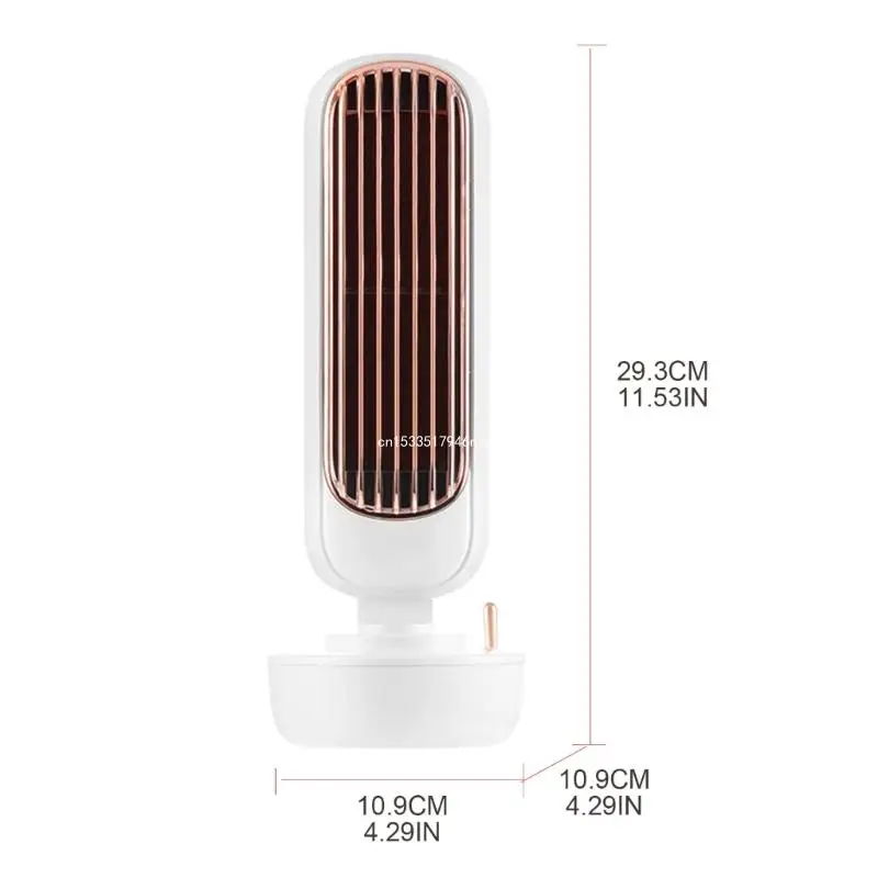 Ventilatore da tavolo USB Tower Ventilatore raffreddamento a spruzzo da tavolo regolabile a 3 velocità Dropship