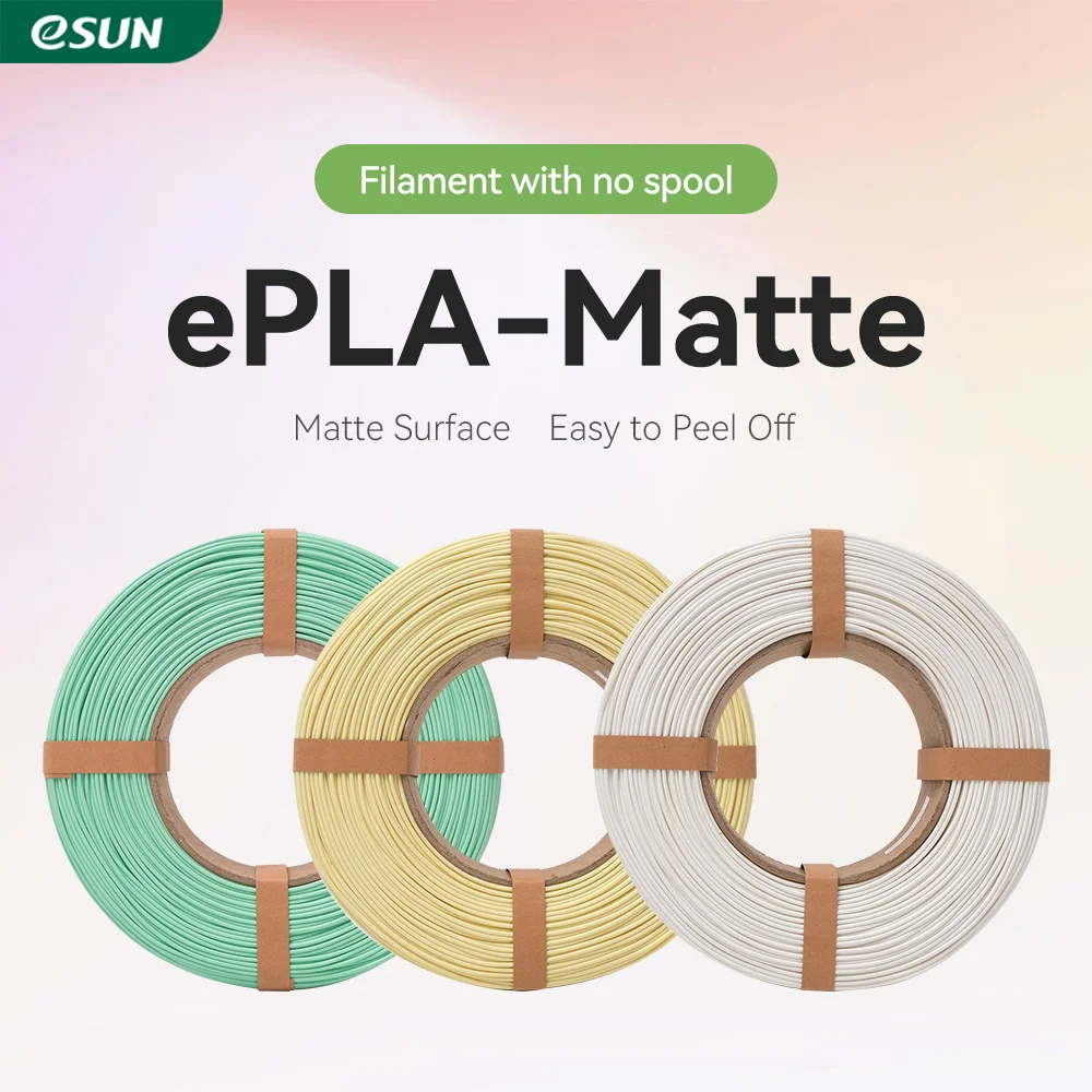 eSUN Matte PLA Filament For 3D Printer 1.75mm 1KG (2.2 LBS) 3D Printing Material Matte PLA Filament For 3D Printers Filament