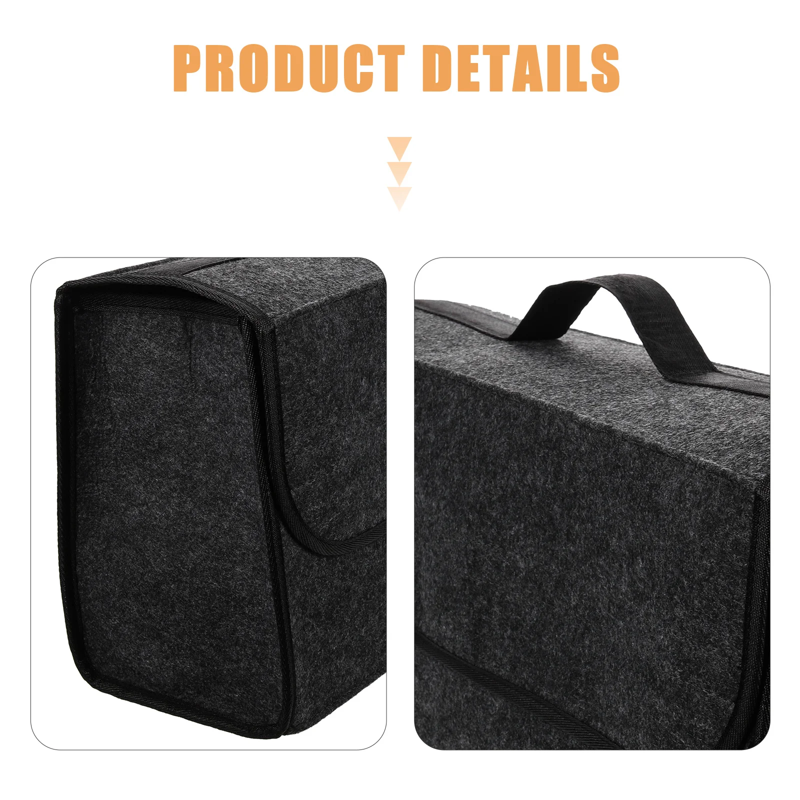 منظم صندوق السيارة القابل للطي، صندوق تخزين السيارة من القماش غير المنسوج عالي التحمل للأدوات والكتب، منظم تلقائي لتوفير المساحة، حل مرتب #5