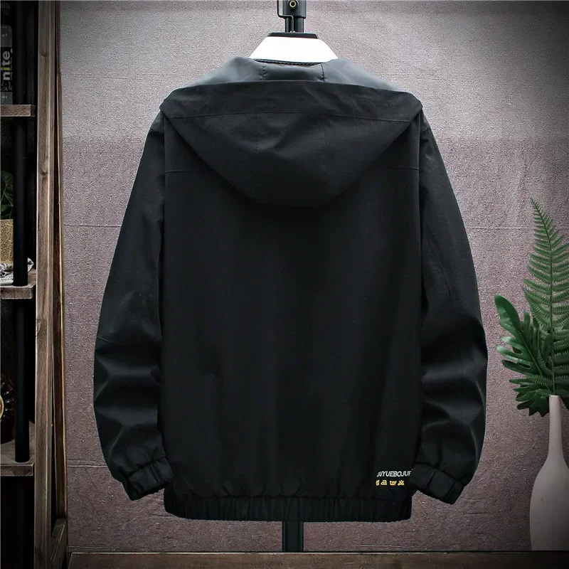 Chaqueta de tendencia de moda de ocio para hombre, ropa con capucha para exteriores, Tops de doble cara, usable