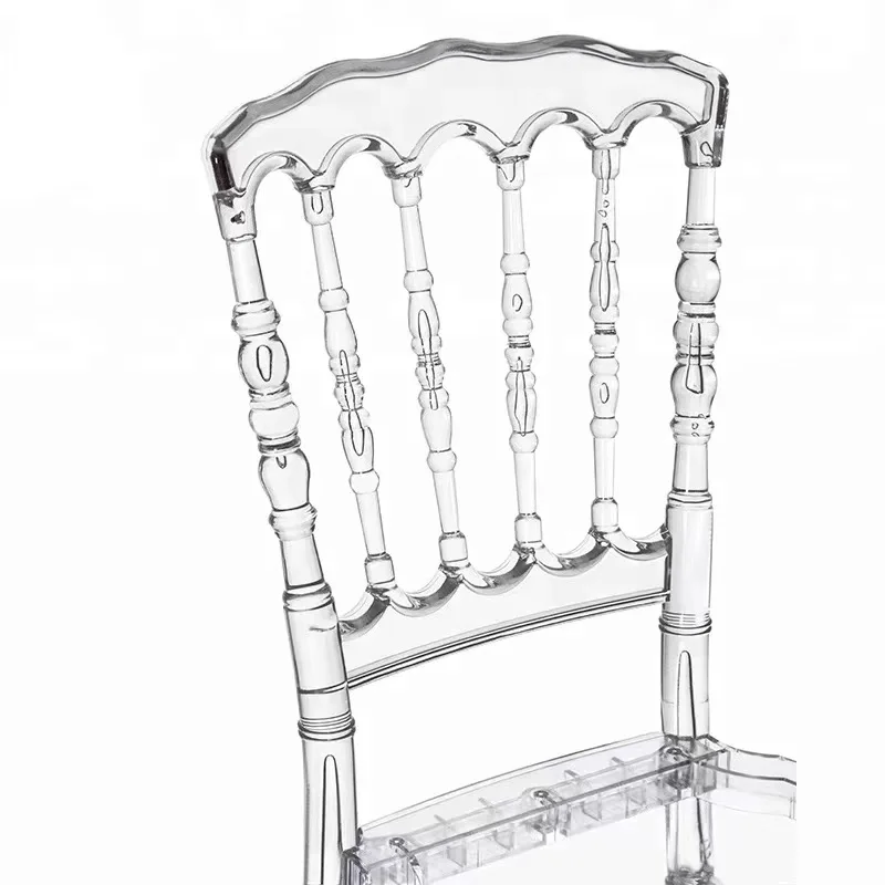 100pcs NapelonTransparent Crown Chair Chiavari Wedding Tiffany Resin Detachable Chair for Outdoor Wedding Moment Party Gathering