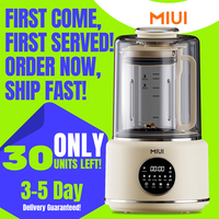 MIUI Quiet Blender Professional Low Noise Soundproof Heat Milk, Soup, Quiet Smoothie Blender for Home Kitchen 1.5L Self-Cleaning