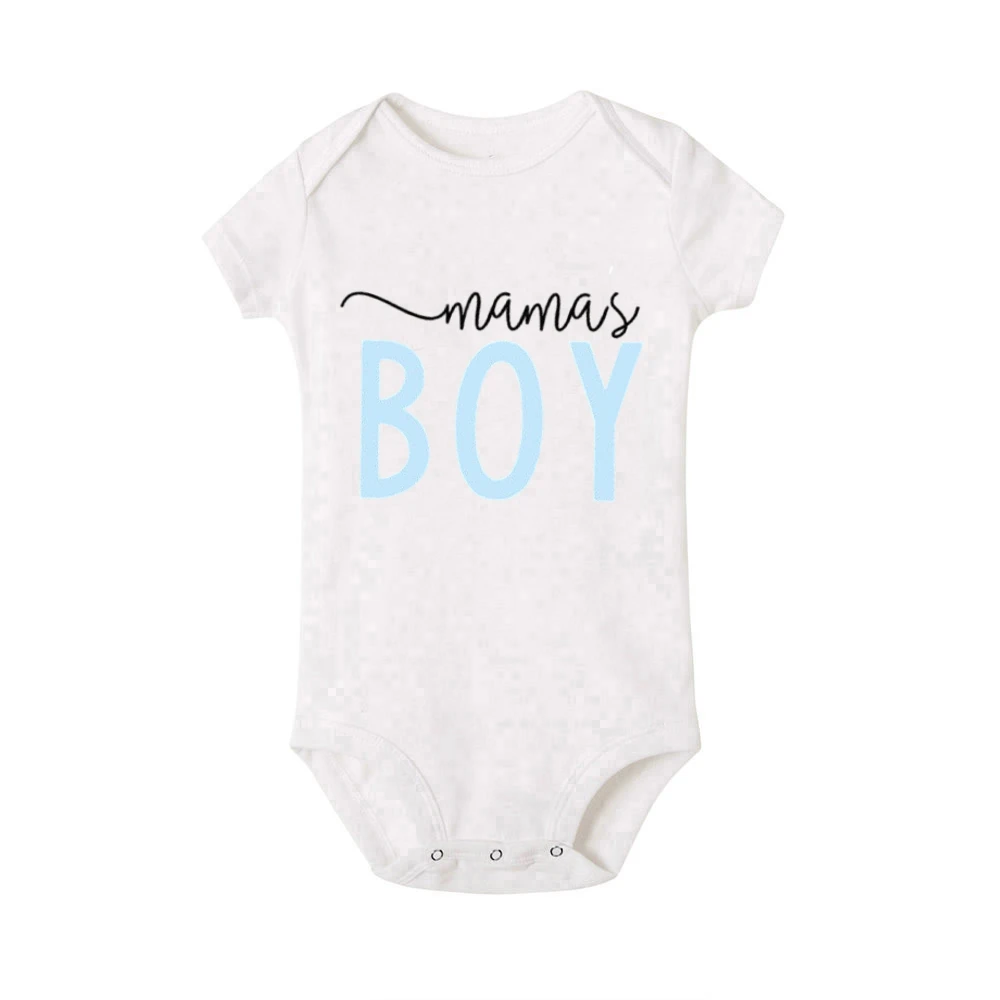 Boy Mama & Mama\'s Boy Matching Tees Matching Mommy and Me Shirt Clothes New Mom Shirts Baby Rompers Family Look