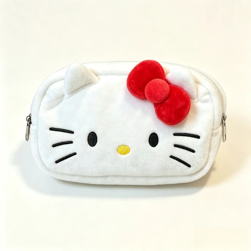 Neue angesagte Anime-Katzen-Aufbewahrungstasche, Stiftetui, Kosmetiktasche, große Kapazität, Kawaii-Schreibtisch-Organizer, niedliche Reisetasche – Detail 14