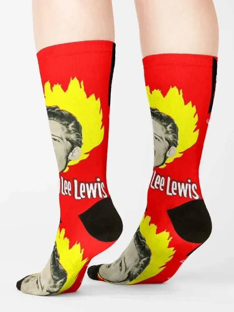 Jerry Lee Lewis - The Great Ball of Fire! Socks Crossfit golf Thermal man winter man Socks Man Women's