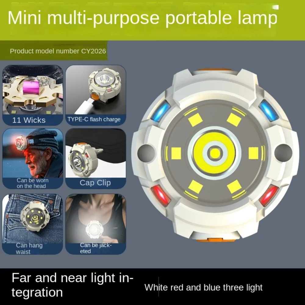 

Мини-ультра яркий налобный фонарь, водонепроницаемый светодиодный фонарь для шляпы, аварийные фары на открытом воздухе