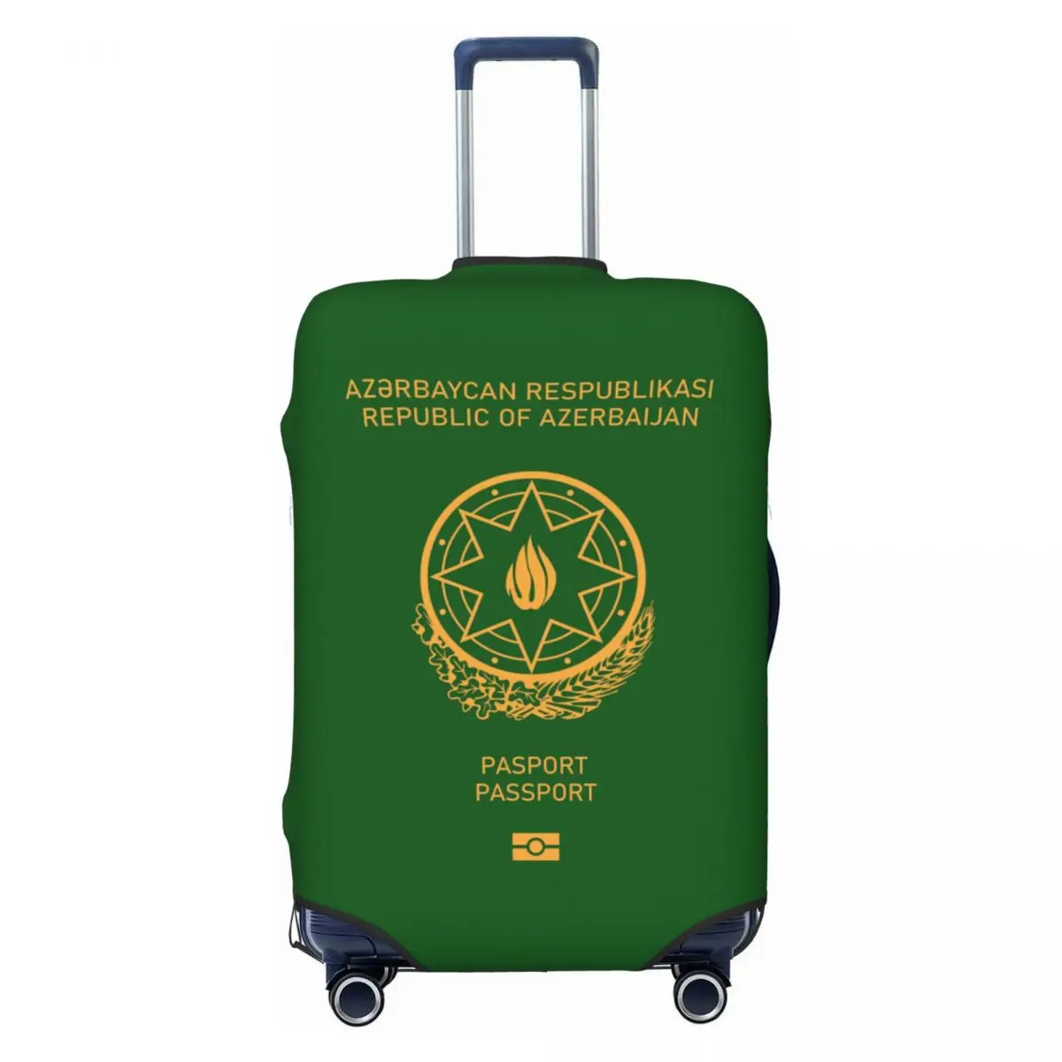 

Custom Azerbaijan Passport Luggage Cover Protector Cute Travel Suitcase Covers for 18-32 Inch