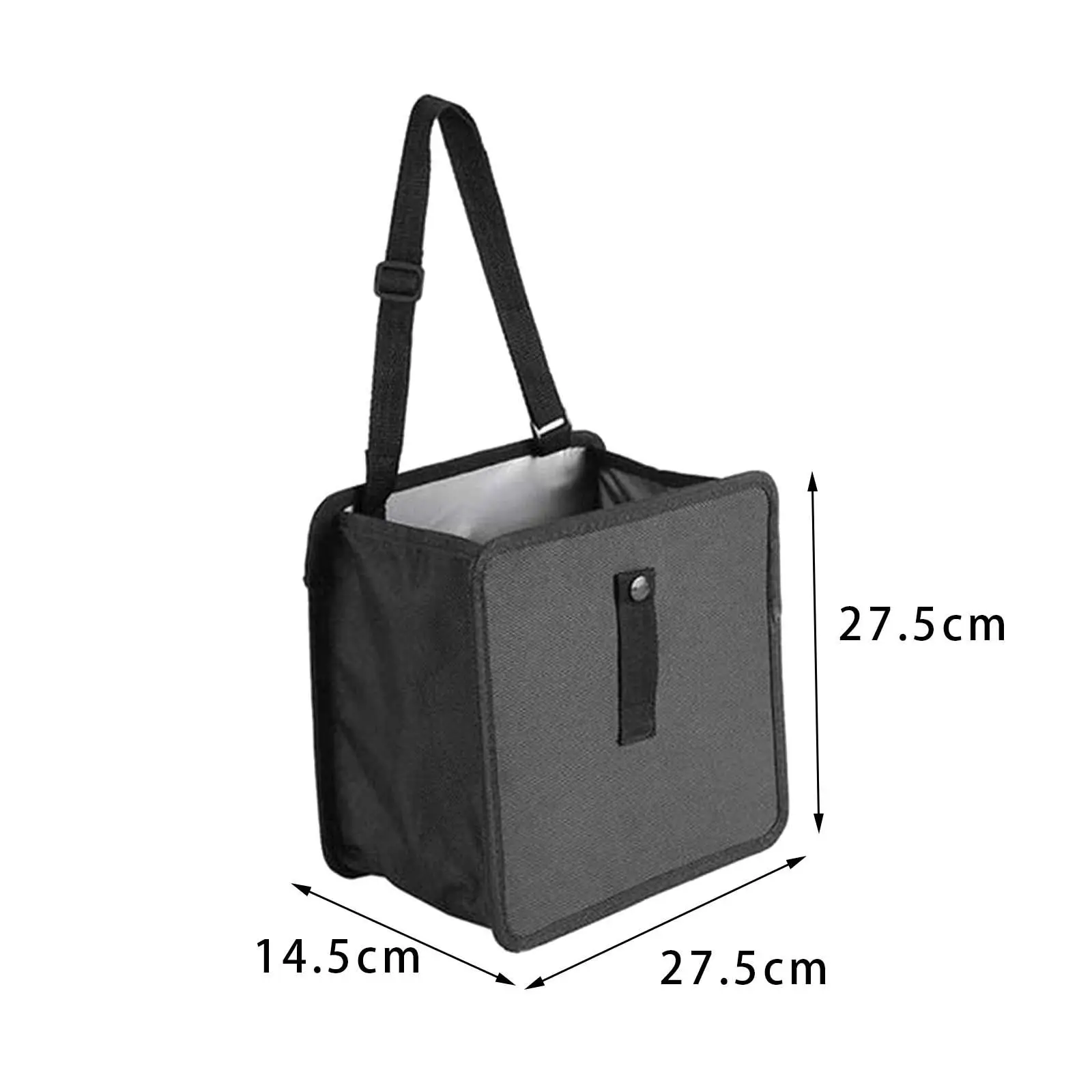 Car Trash Can Large Capacity Black Interior Accessories for Automotive