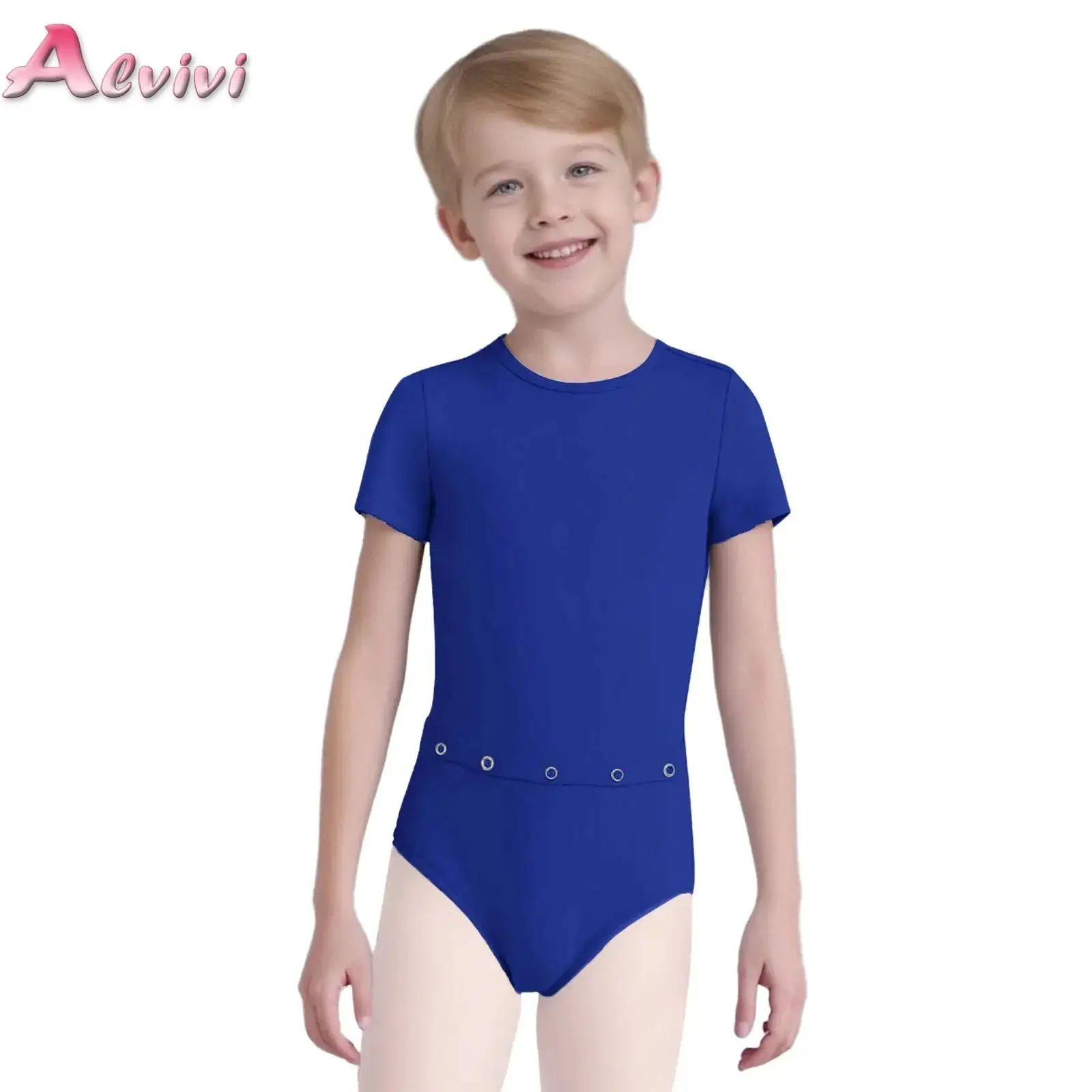 Kids Boys Girls Special Needs Adaptive Clothing Back Invisible Zipper Anti-Strip Romper Short Sleeve Bodysuit with Tube Access