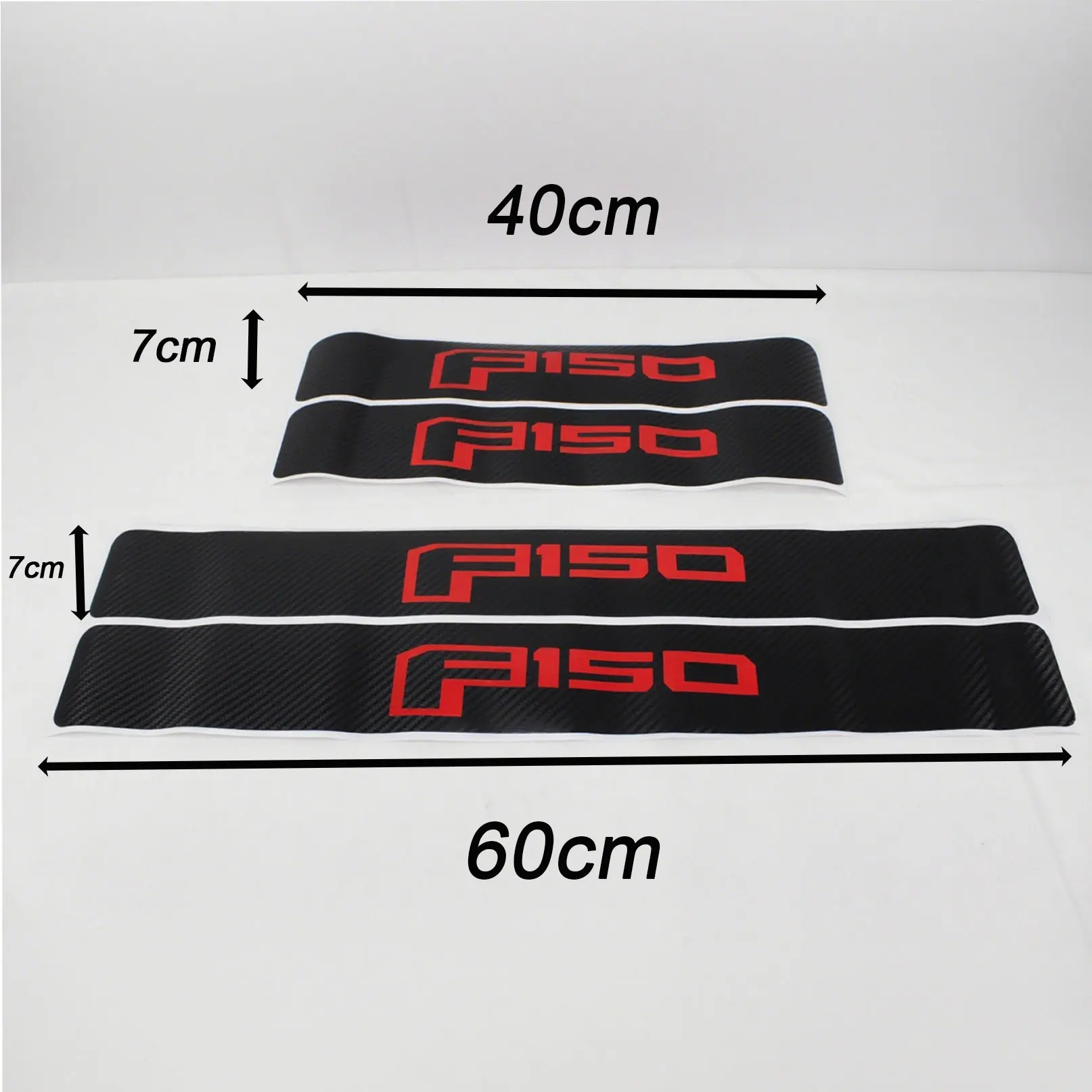 

Ford F-150 Защитные наклейки на порог автомобиля с текстурой углеродного волокна A657 Набор из 4 шт. - Прочные защитные наклейки на бампер для защиты