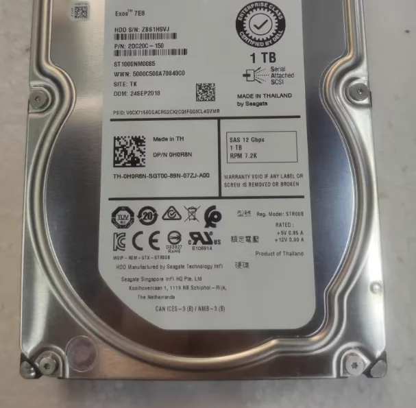 

For 0H0R8N ST1000NM0085 1T SAS 7.2K 3.5-inch 12G server hard drive