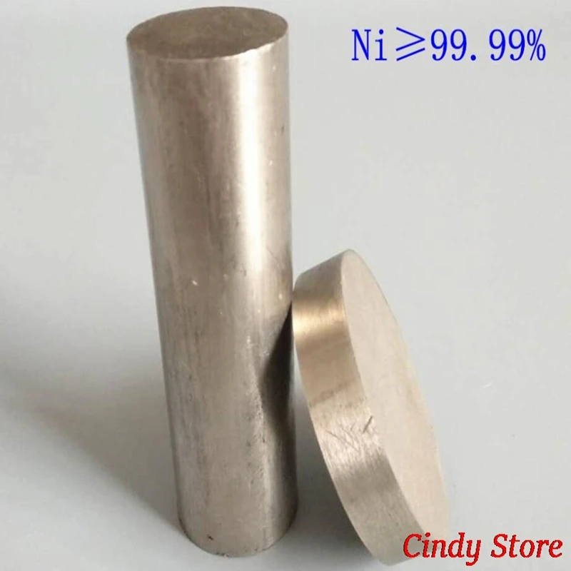 1PC Ni 99.99% High Purity Metal Nickel Rod Diameter 2mm-50mm Customizable Special materials for Scientific Length 100mm