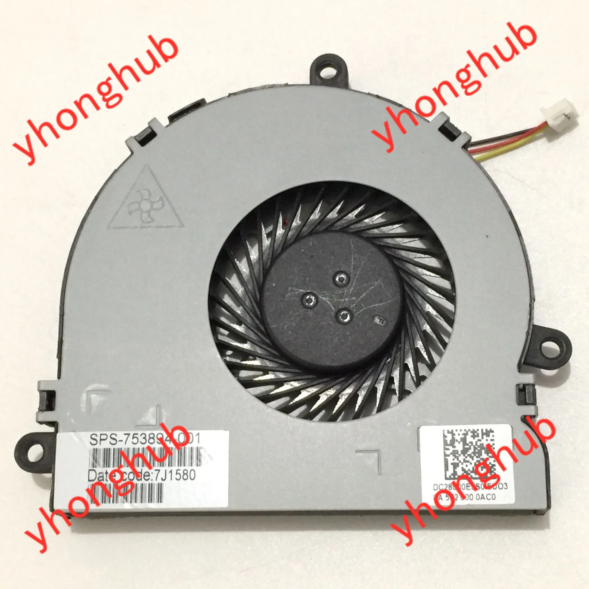 SUNON PMD2404PQB1-A (2) b14B3.F.GN.156 DC 24V 4.1W 40X40X28มม.3สาย Server พัดลมทำความเย็น