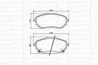 

7010092 brake pad for COROLLA 13 AURIS 12