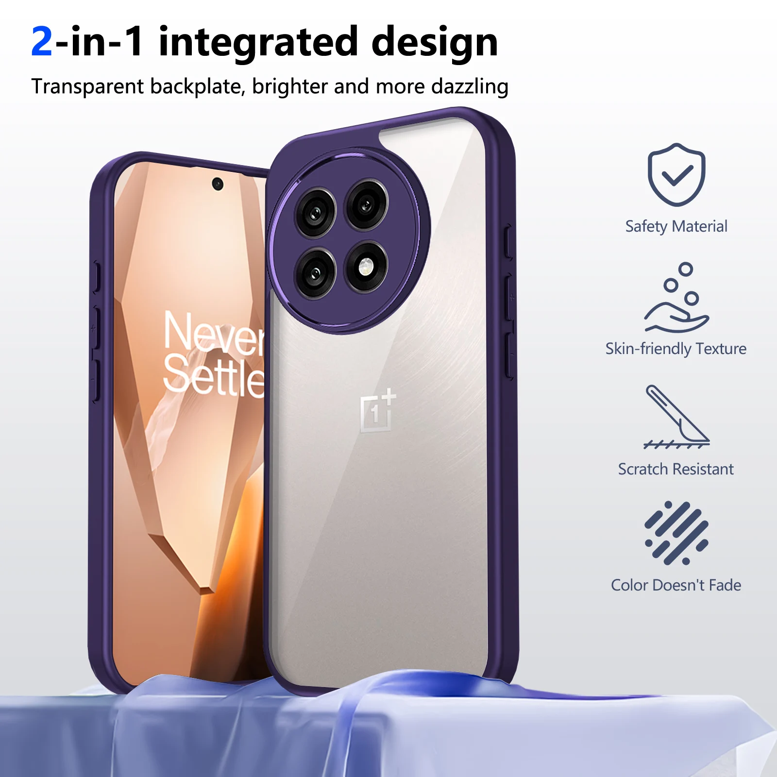 Para Oneplus 13 13R funda nueva moda transparente Airbag cubierta anticaída para Oneplus ACE 5 Pro parachoques a prueba de golpes Fudna