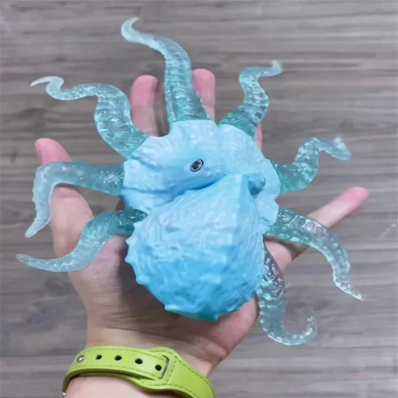 Simulation Realistic Animal Funny Children Toys Sea Life Octopus Stretchy Model Early Educational Toy Animal Model Gift for kids