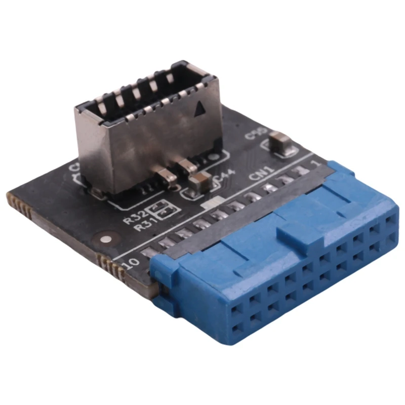 Computer Motherboard USB 3.0 Front 19-Pin auf 3.1 Typ-C Front Panel Header Typ E Adapter 20 bis 19-Pin Erweiterungskarte