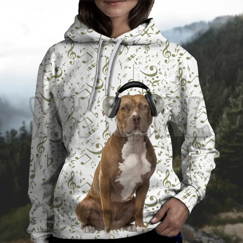 Great Music With Miniature Schnauzer 3D Printed Hoodies  Unisex Pullovers Funny Dog Hoodie Casual Street Tracksuit