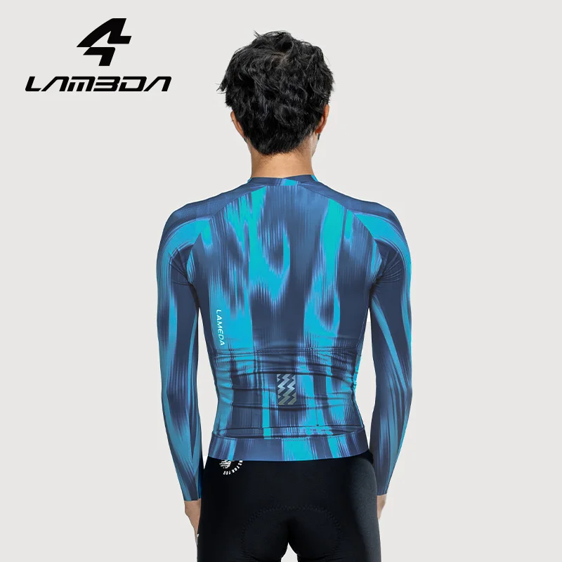 LAMEDE Pro Men's Long Sleeve Bicycle Jersey Quick Dry Road Bike Clothing MTB Thin Mountain Top Mountain Bike Jersey