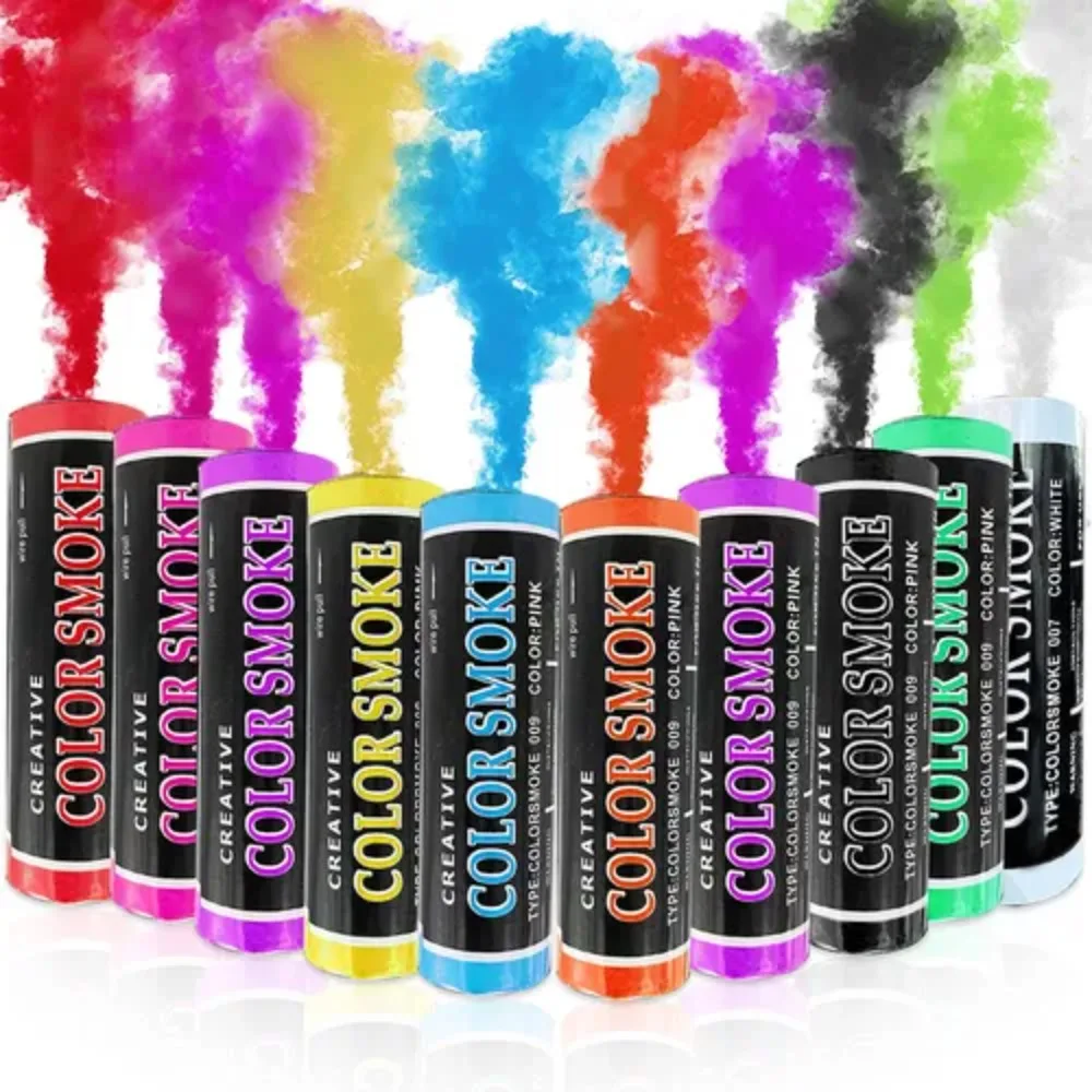 3/5/10 قطعة الدخان الملونة الضباب يده أنبوب الدخان الزفاف الإبداع الدخان عصا جو الدعامة ديكور الحفلات التصوير استخدام