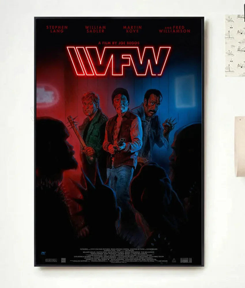 NP148 Póster de decoración del hogar Arte de seda VFW Película-pegatina de pared Decoración Regalo de Navidad Moda clásica